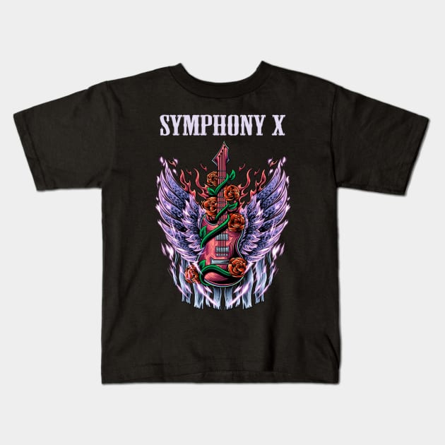 SYMPHONY X BAND Kids T-Shirt by MrtimDraws